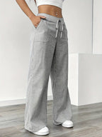 Alina™ | Elegant Striped Trousers with Pockets