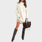 Bonnie – Oversized Knit and Lace Dress Set