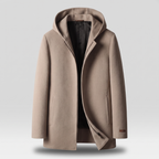 100% WOOLEN HOODED COAT