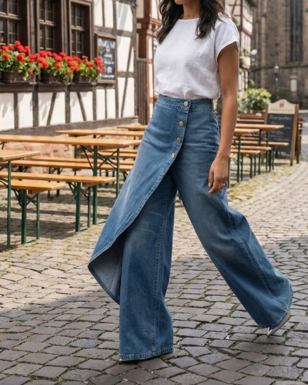 Caris - Slim Wrap Denim Jeans