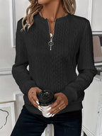 Women’s Cable-Knit Half-Zip Jumper
