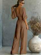 Elira | Essential V-Neck Jumpsuit