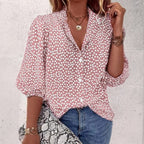 Vintage Blouse Met Stippen