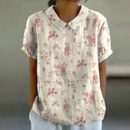 Vintage Bloemenprint Blouse