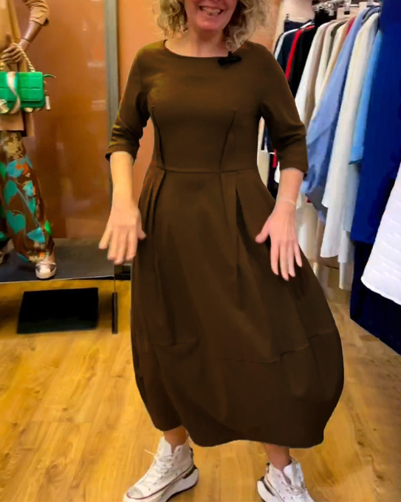 Jessica - Elegant Dress with Round Neck