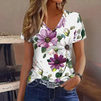 T-Shirt Met Bloemenprint
