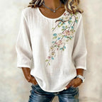 Vintage Bloemenprint Blouse