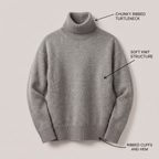 AURORA CASHMERE TURTLENECK SWEATER