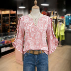Vintage Bloemenprint Blouse