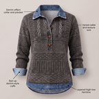 NIVELLE MODERN HALF-BUTTON SWEATER
