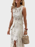 Pearl | Crochet Lace Maxi Dress