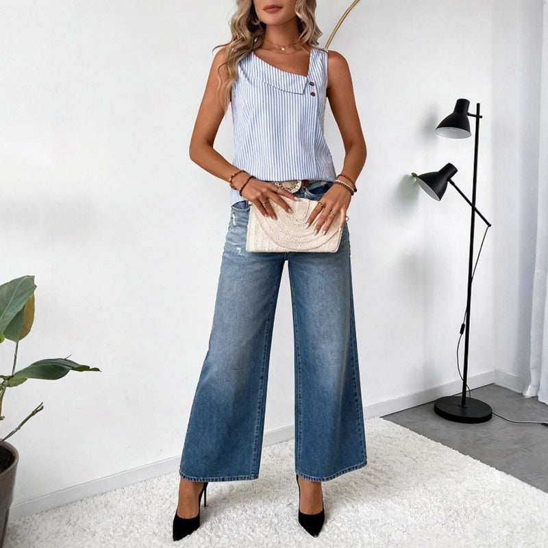 Casual Gestreepte Tanktop