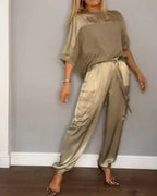 Margaret - Elegant Satin Set