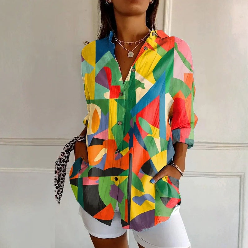 【Lange Mouwen】Vintage Casual Blouse
