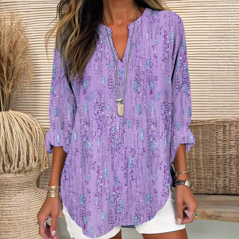 【Lange Mouwen】Casual Blouse Met Print
