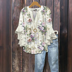Casual Blouse Met Bloemenprint
