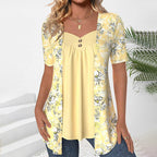 Elegante Blouse Met Bloemenprint