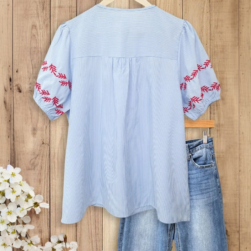 Vintage Bloemenprint Blouse