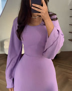 Elegant Knitted Maxi Dress