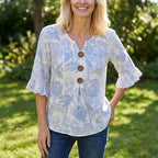 Vintage Bloemenprint Blouse