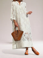 Silvina™ | Luxury Lace Maxi Dress
