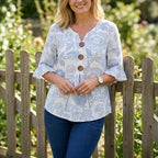 Vintage Bloemenprint Blouse