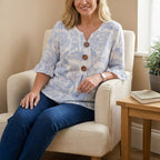 Vintage Bloemenprint Blouse