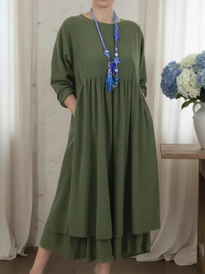 Margaret – Relaxed Cotton Midi Dress