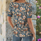 Vintage Bloemenprint Blouse