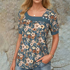 Vintage Bloemenprint Blouse