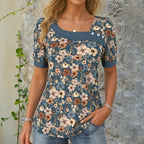 Vintage Bloemenprint Blouse