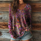 Vintage T-Shirt Met Bloemenprint