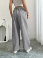 Alina™ | Elegant Striped Trousers with Pockets