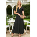 Floral Beach Long Flowy Maxi Dress