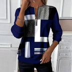 Vintage Sweatshirt Met Kleurvlakken