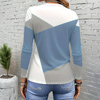 Casual T-Shirt Met Kleurvlakken