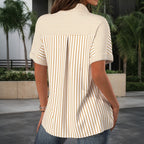 Vintage Gestreepte Blouse