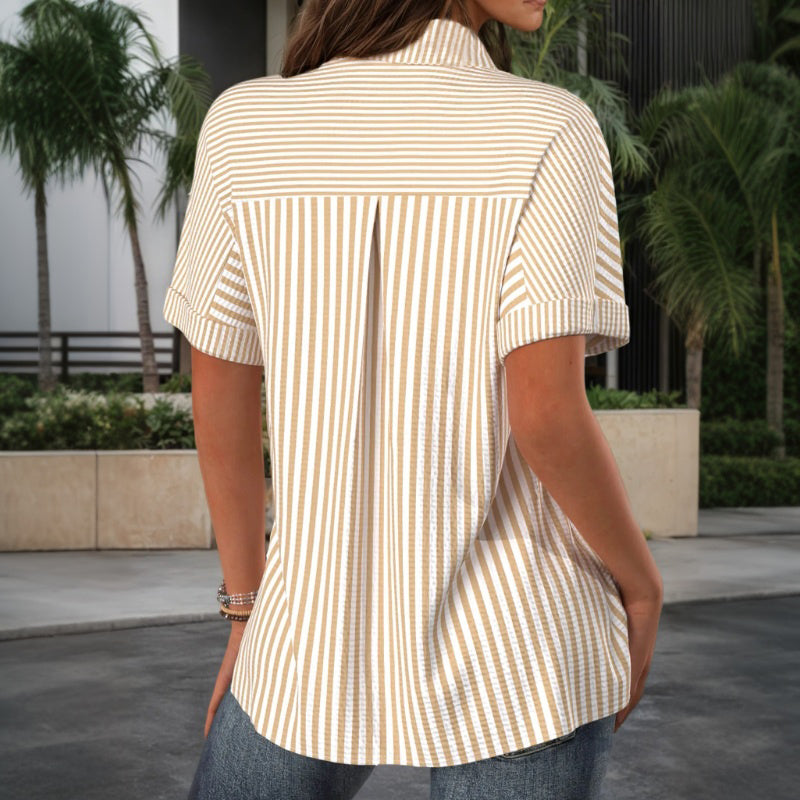 Vintage Gestreepte Blouse