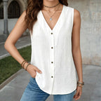 Casual Tanktop In Effen Kleur