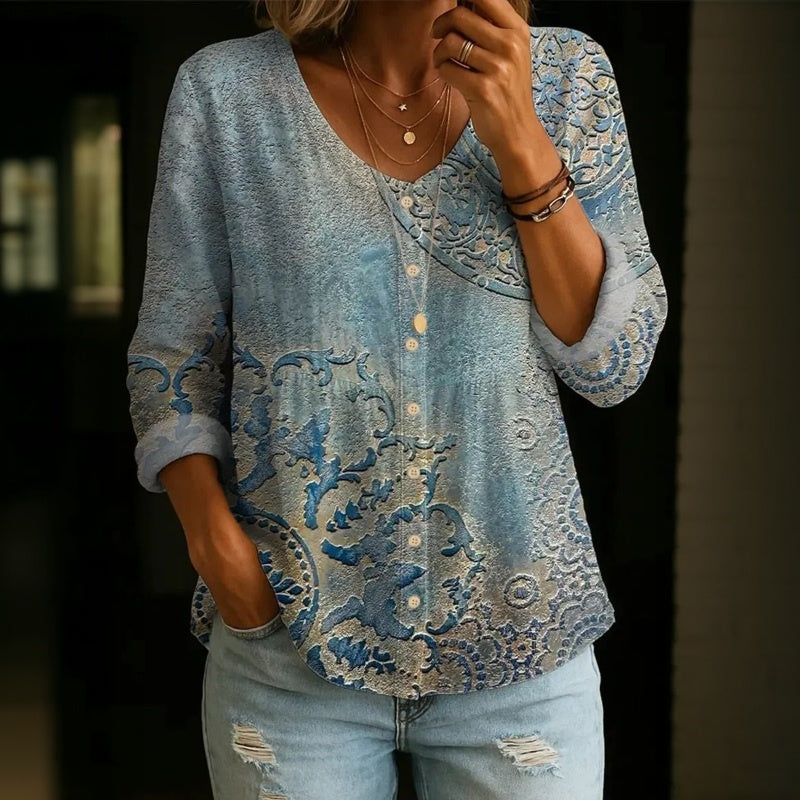 【Lange Mouwen】Vintage Casual Blouse