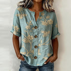 Vintage Bloemenprint Blouse