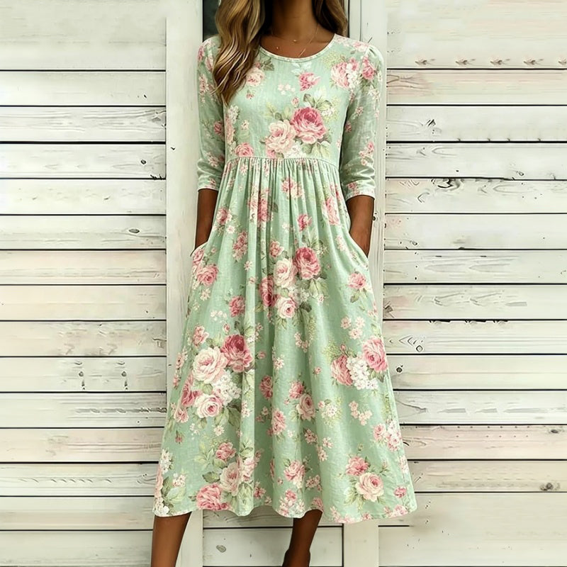 Rosalie Floral Midi Dress