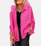 Olivia – Casual Hooded Coat with Fur Collar