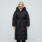 Carmen - Long Belted Puffer Coat