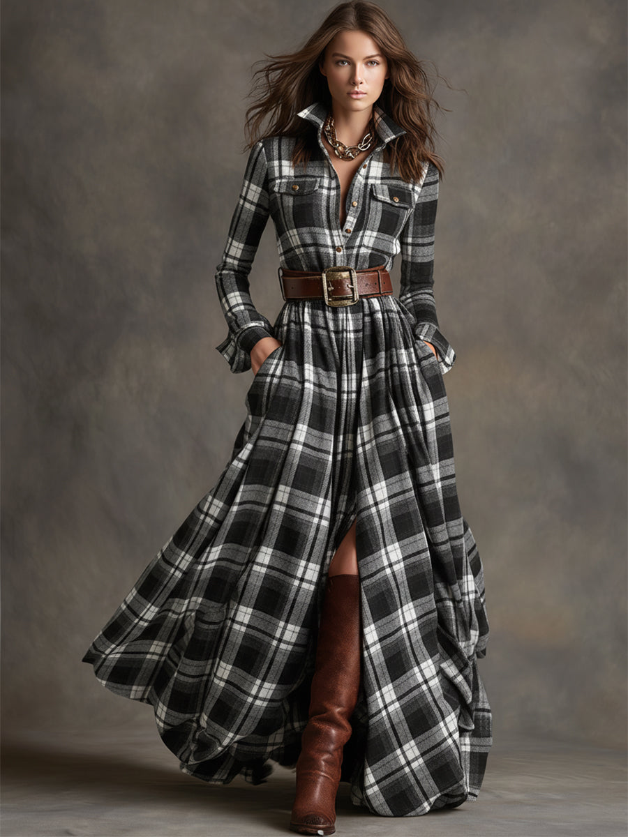 Ashlyn - Belted Shirt Dress for Timeless Elegance