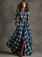 Ashlyn - Belted Shirt Dress for Timeless Elegance