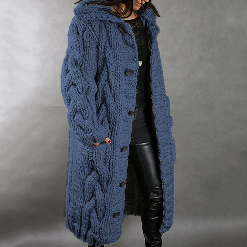 Karin - Elegant Cosy Coat With Tummy Coverage