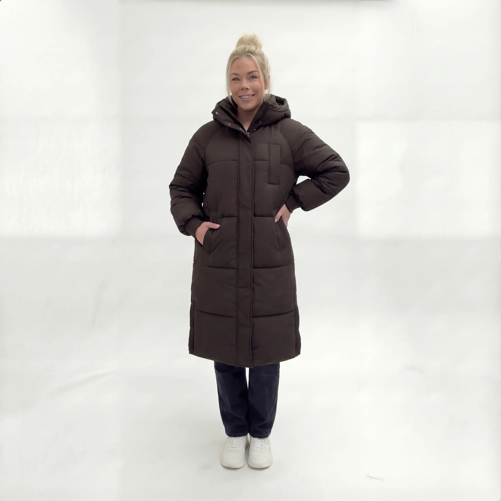 Belinda - Classic Hooded Long Puffer Jacket