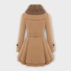 Emma – Elegant Coat with Faux Fur Collar
