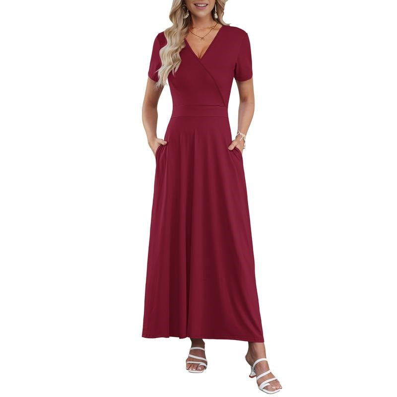 Floral Beach Long Flowy Maxi Dress
